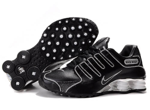 Womens Nike Shox Nz Sl Si Shoes Black White - Click Image to Close